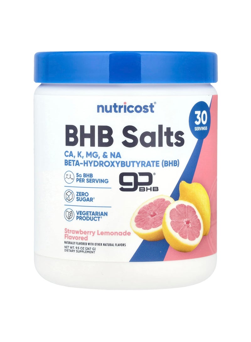 BHB Salts, goBHB®, Strawberry Lemonade, 9.5 oz (267 g)