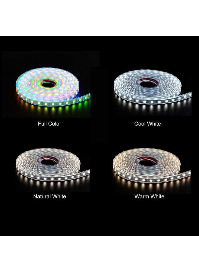 BTF-LIGHTING RGBW RGB+Cool White SK6812 (Similar WS2812B) Individually Addressable 16.4ft 60LEDs/Pixels/m Flexible 4 Colors in 1 LED Dream Color LED Strip IP30 Non-Waterproof DC5V Black PCB - Image 2