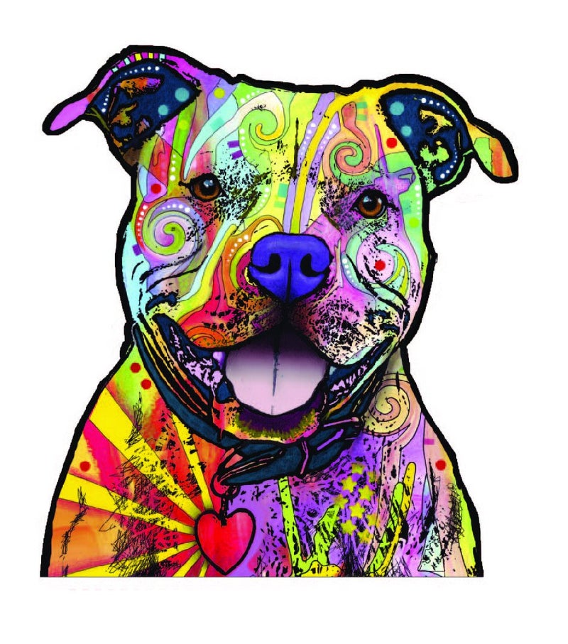 Enjoy It Dean Russo Pit Bull Car Stickers Outdoor Rated Vinyl Sticker Decal for Windows Bumpers Laptops or Crafts