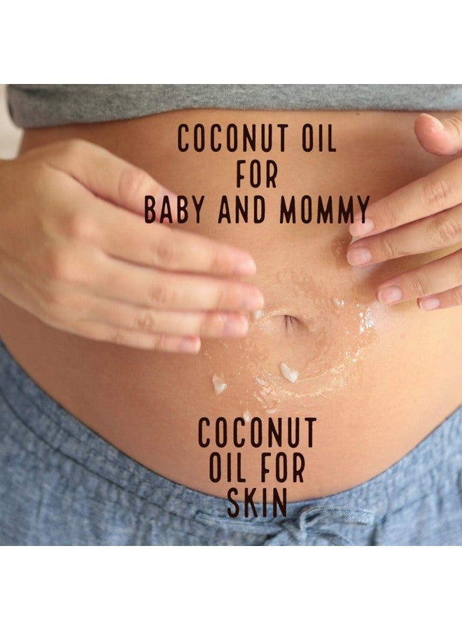 Coconut Essentials Coconut Baby Oil For Hair & Skin Organic Moisturizer Cradle Cap, Newborn Hair Growth, Massage Gel, Sensitive Skin Care, Infant Scalp, All Natural With Sunflower & Grape Seed Oils 2 Fl Oz - Image 4
