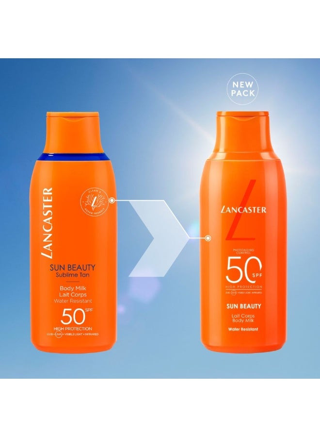 Lancaster Sun Beauty Photoaging Control Body Milk SPF50 Water Resistant 175ml - Image 3