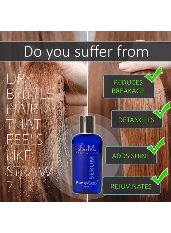 RemySoft Sulfate-Free 3-Step Detangling Kit: Hydrating Shampoo + Recovery Conditioner + Serum for Human & Synthetic Extensions Wigs Weaves Lace Fronts - Moisturelab Gentle Color-Safe Salon-Grade - Image 3