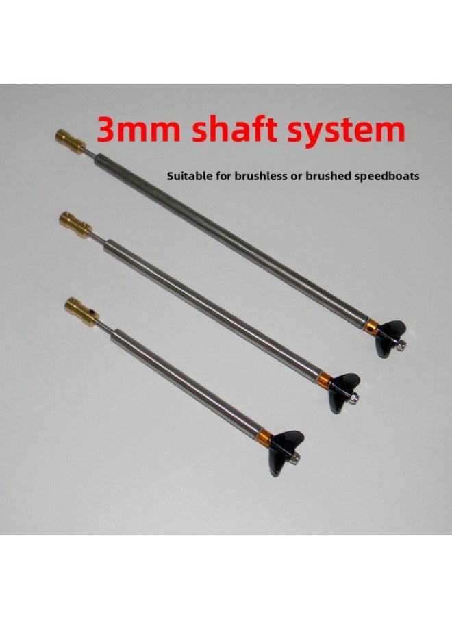 Generic Remote Control Speedboat Drive Shaft Assembly Connecting Piece Rotating Shaft Remote Control Boat Brushless Brush Transmission-Color:One Set Of Positive And Reverse Paddles (inner Shaft Length 15cm)-Specifications:Suitable For Connecting 4mm Motor Shaft 