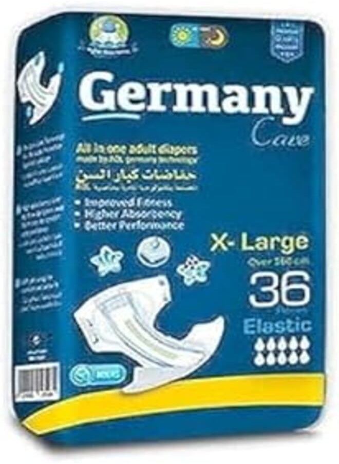 Germany - German Adult Diapers, 36 Count (X-Large) - Image 1