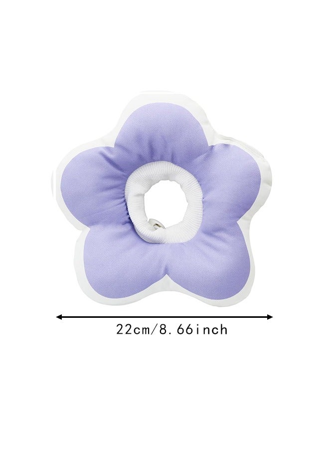 Generic Cute Flower Cone, Anti-Splashing Water Soft E Collar for Cats After Surgery, Neck Pillow for Cozy Sleep and Anti-Licking(S)  - Image 2