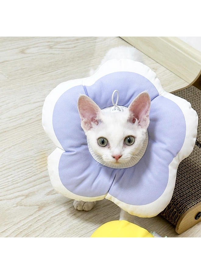 Generic Cute Flower Cone, Anti-Splashing Water Soft E Collar for Cats After Surgery, Neck Pillow for Cozy Sleep and Anti-Licking(S)  - Image 5