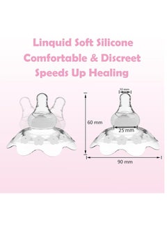 VIUAUAX Nipples Shield for Breastfeeding, Breastfeeding Nipples Shield with Storage Box, Nipple Shield with BPA and BPS Free, Nipple Shields for Nursing Newborn with Inverted and Sore Nipple  - Image 2