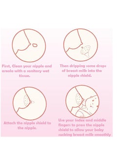 VIUAUAX Nipples Shield for Breastfeeding, Breastfeeding Nipples Shield with Storage Box, Nipple Shield with BPA and BPS Free, Nipple Shields for Nursing Newborn with Inverted and Sore Nipple  - Image 4