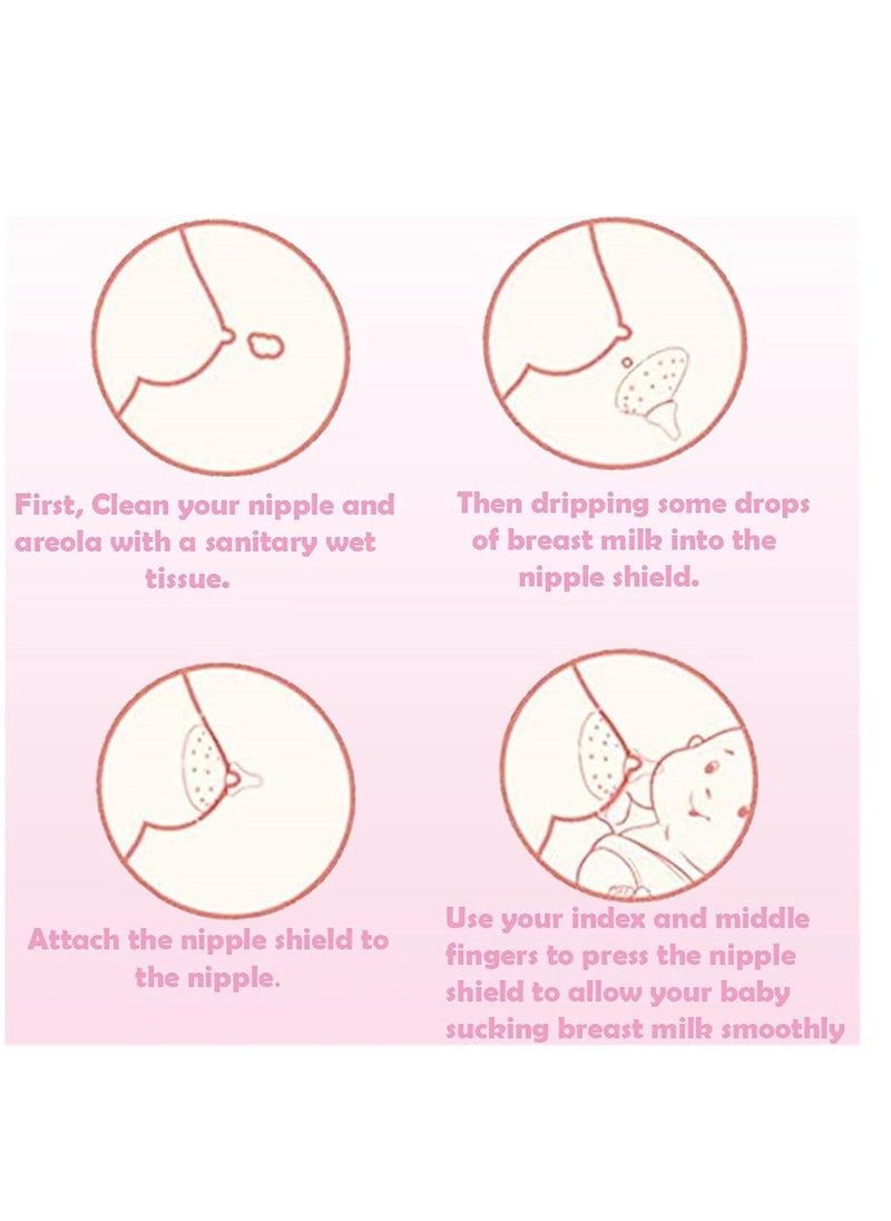 VIUAUAX - Nipples Shield for Breastfeeding, Breastfeeding Nipples Shield with Storage Box, Nipple Shield with BPA and BPS Free, Nipple Shields for Nursing Newborn with Inverted and Sore Nipple - Image 1