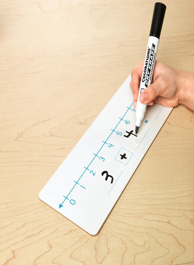 Really Good Stuff Number Line Dry Erase Boards - Two-Sided Boards Feature 0-10 Number Line On One Side, 0-20 On The Other, Write and Wipe, 12”x4” (Set of 6), Number Line for Students - Image 4