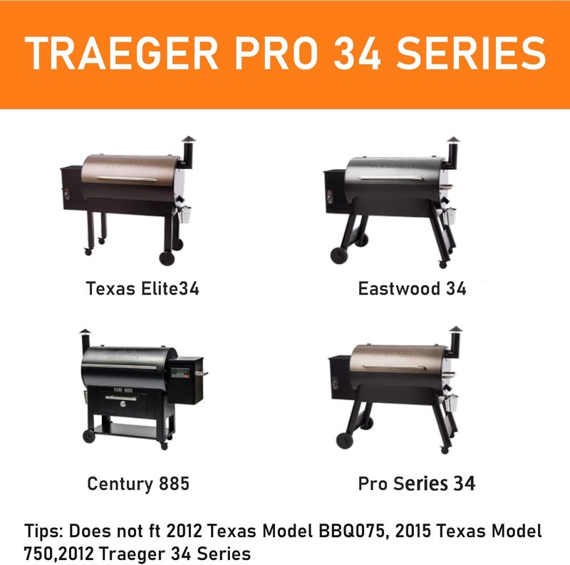 Utheer Folding Front Shelf for Traeger Pro 34, Century 885, Texas Elite 34 Pellet Grills, BAC363 Grill Accessory 37" x 12", Heavy-Duty Steel Table Supports 60 LBS, Foldable Prep & Storage Station - Image 5