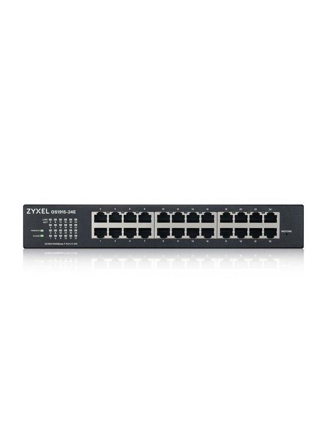 Zyxel 24-Port GbE Smart Hybrid Mode Switch | Standalone or Nebula Cloud | Rackmount | Fanless [GS1915 - 24E] - Image 2