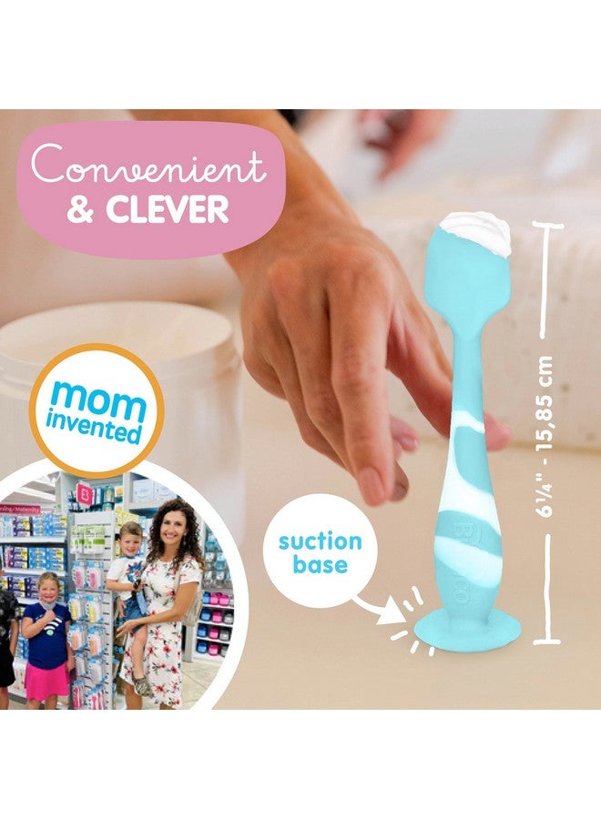 بيبي بام برَش ملعقة كريم الحفاضات من بومكو - أساسيات حقيبة الحفاضات الخالية من مادة BPA، ملعقة ناعمة لمؤخرة الطفل، ملعقة معجون مؤخرة من ابتكار الأم، ملعقة كريم الحفاضات من بومكو، أداة وضع كريم الحفاضات المرنة، فرشاة مؤخرة الطفل من بومكو - Image 2