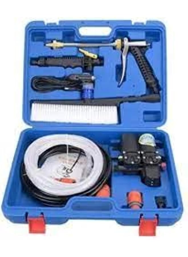 تاوا غسالة محمولة عالية الضغط بقوة 200 واط، مضخة مياه كهربائية بتيار متردد ومستمر (للسيارة، والجدار، والممر، والسجاد، والحديقة والمزيد من الاستخدامات) 12 فولت - Image 5