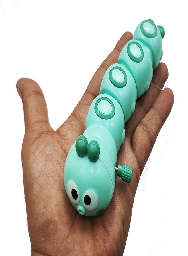 BITONA® Wind Up Key Operated Crawling Moving Worm Toy for Toddler Baby & Kids Interactive (1 Pc Random Color) - Image 5