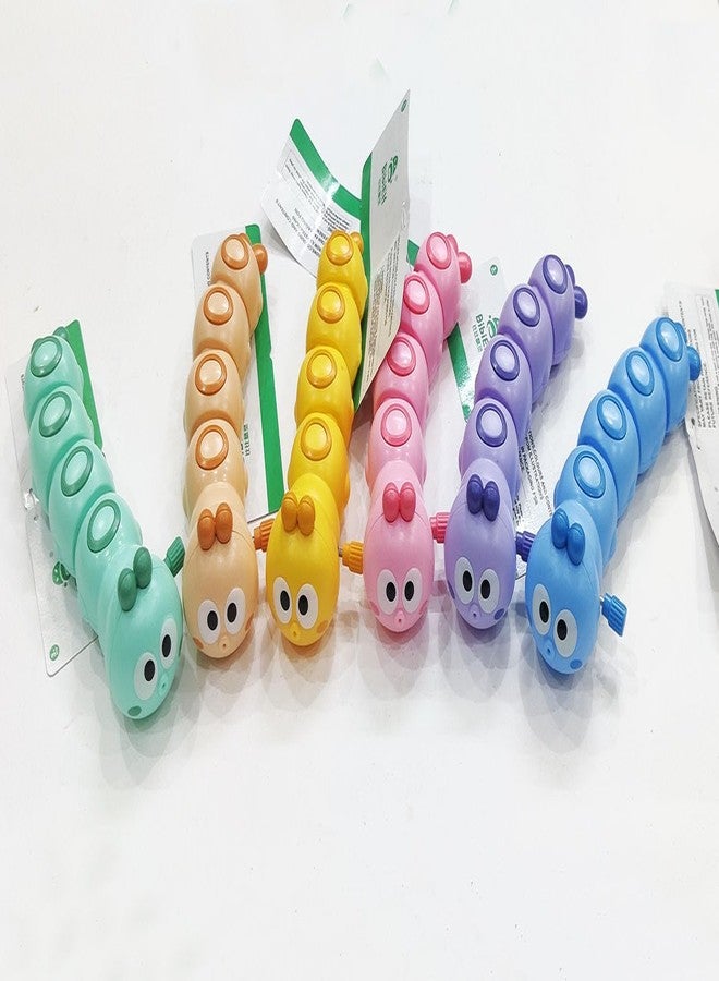 BITONA® Wind Up Key Operated Crawling Moving Worm Toy for Toddler Baby & Kids Interactive (1 Pc Random Color) - Image 2