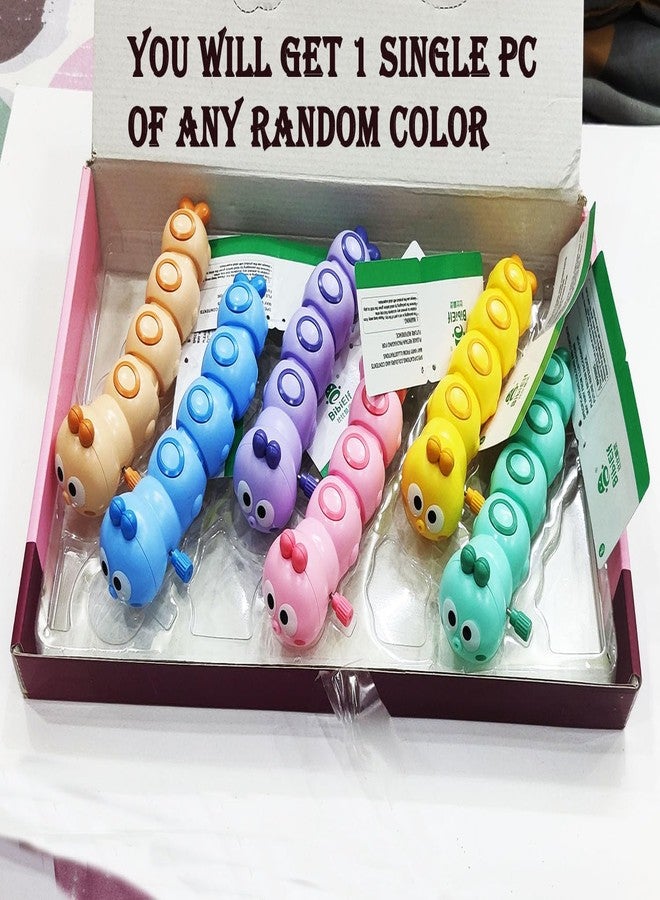 BITONA® Wind Up Key Operated Crawling Moving Worm Toy for Toddler Baby & Kids Interactive (1 Pc Random Color) - Image 3