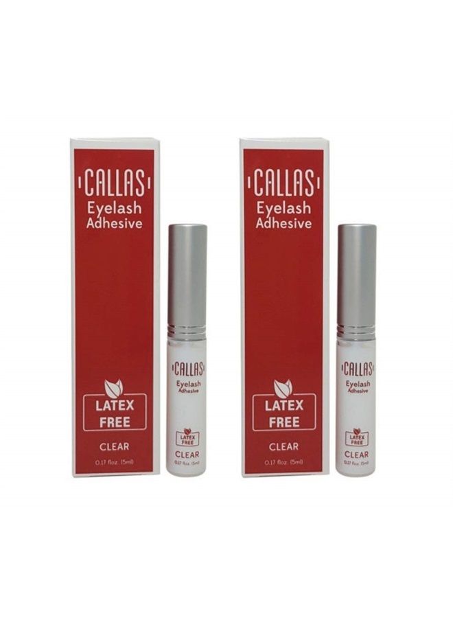 Eyelash Adhesive Clear (Latex Free) 2 sets