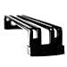 NOAHWOOD Fingerboard Park Bench Double Rail  Display 245 x 50 mm Double Rails Ramp Ebony Metal Display Rack - Image 2