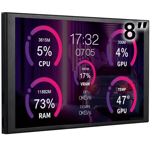 WOWNOVA WOWNOVA Lcd Screen Inside Pc Case Screen 8 inch Z0F5421AFD96E83EF0CFCZ