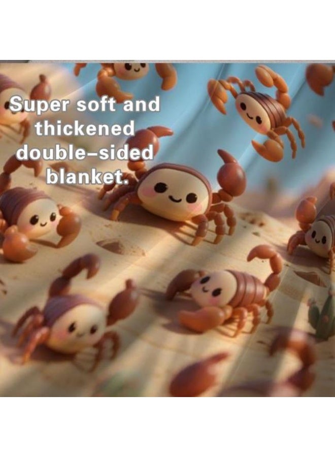 general Baby and children's cartoon flannel thin blanket (warm and comfortable, suitable for sleep, game use) 70cm*100cm - Image 5