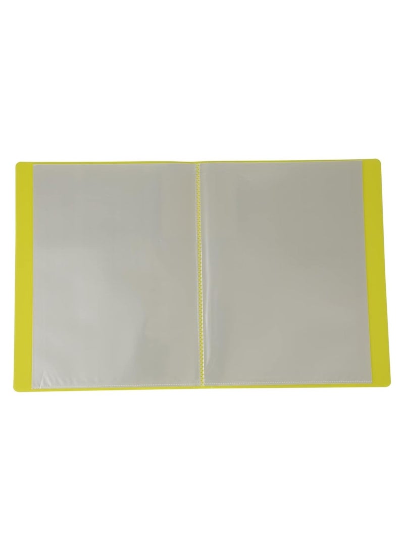 Maxi 1-Piece Display Book 30 Pockets Flourescent Yellow Cover - Image 2