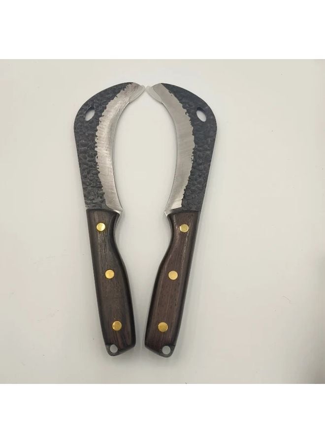 1pc Outdoor Forging Sickle Set Portable Hammer Camping Machete Skinning Knife - Image 5