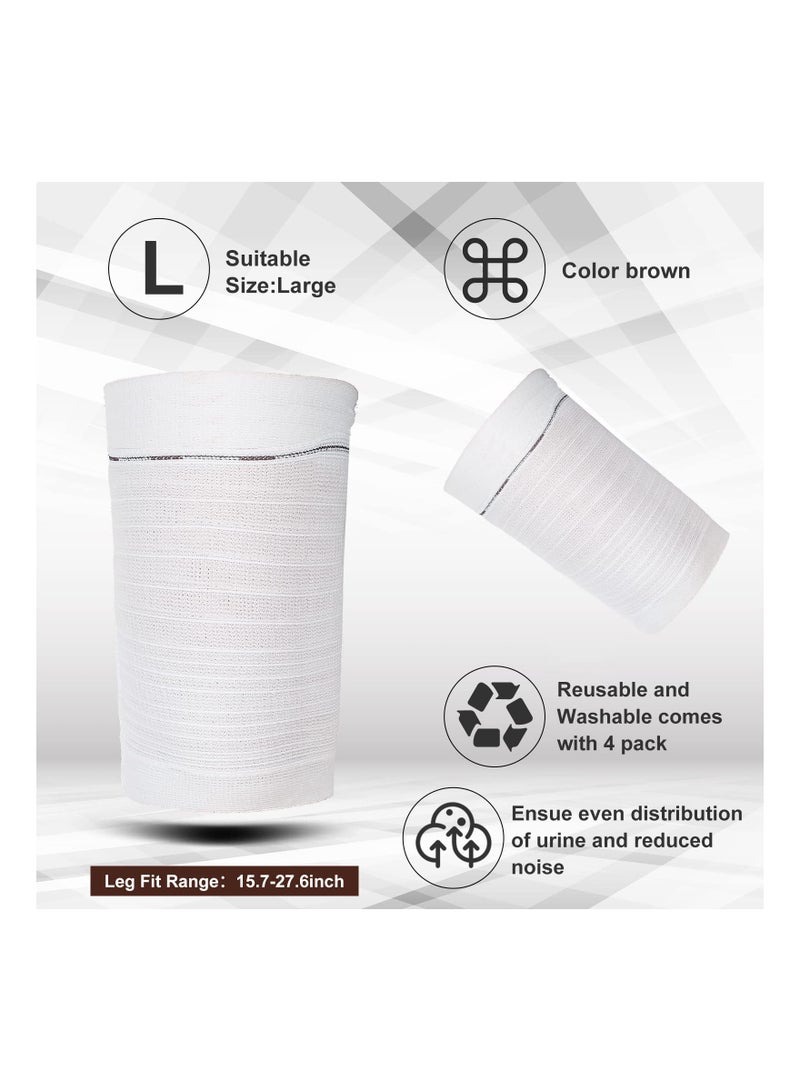 4 Pack Catheter Leg Bag Holders, Washable Fabric Sleeves for Urinary Catheter Bags, Drainage Bag Covers for Men and Women, Ideal for Patients in Wheelchairs. - Image 5