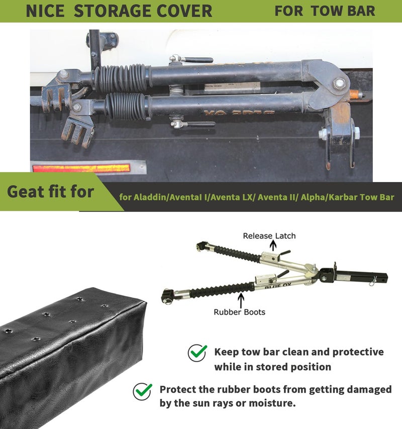 Camoo غطاء بار السحب BX8875، مناسب لبار السحب Alpha 2 Blue Ox أو Ascent و NSA، غطاء علوي مقاوم للماء لحماية فائقة لبار السحب الخاص بك في RV - Image 3