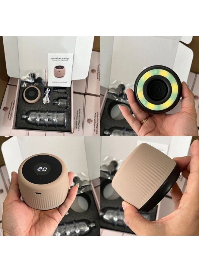 جهاز الحجامة الكهربائي المتنقل 12 مستوى شفط للتحكم في قوة الشفط حسب راحتك 6 كؤوس بأحجام مختلفة تناسب كل مناطق الجسم مساج وعلاج بالحجامة والجواشا لتنشيط الدورة الدموية وتخفيف الآلام - متعدد الالوان - Image 4