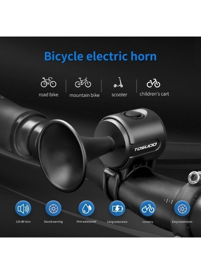 TOSUOD Electric Bicycle Horn 120dB Loud Volume IPX4 Waterproof - Image 2