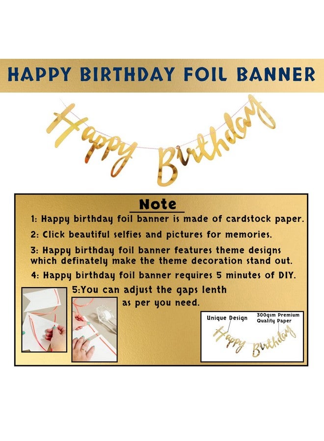 Party Propz Birthday Decoration Kit - 26 Pcs, Happy Birthday Decoration Kit for Husband Wife, Canopy Tent for Decorations, White Golden Balloons for Decor With White Net - Image 3