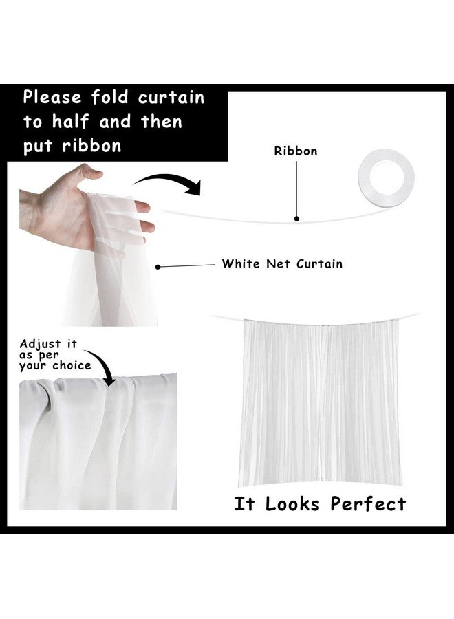 Party Propz Birthday Decoration Kit - 26 Pcs, Happy Birthday Decoration Kit for Husband Wife, Canopy Tent for Decorations, White Golden Balloons for Decor With White Net - Image 4