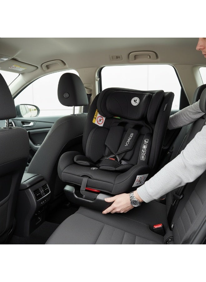 Lorelli Car Seat Voyager Black from Birth up to 12 years forward facing orientation - Image 5