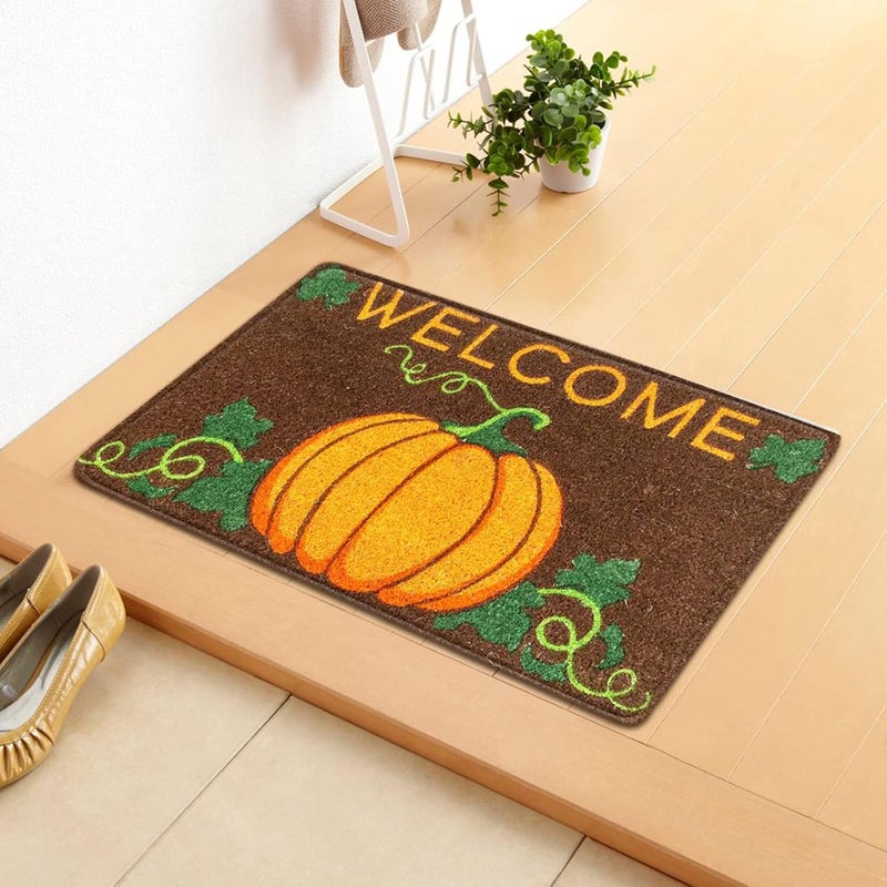 woobles Halloween Doorma,Halloween Decor Door Mat, Front Door Decorative Blanket Anti-Slip Bottom Indoor Outdoor Carpet - Image 2