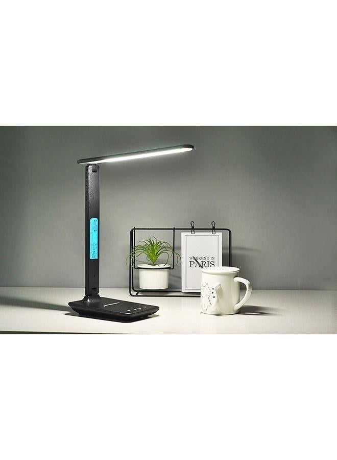 Arabest مصباح مكتب LED للشحن اللاسلكي مع شاشة ذكية أبيض/أبيض دافئ/أصفر 36 سم - Image 1