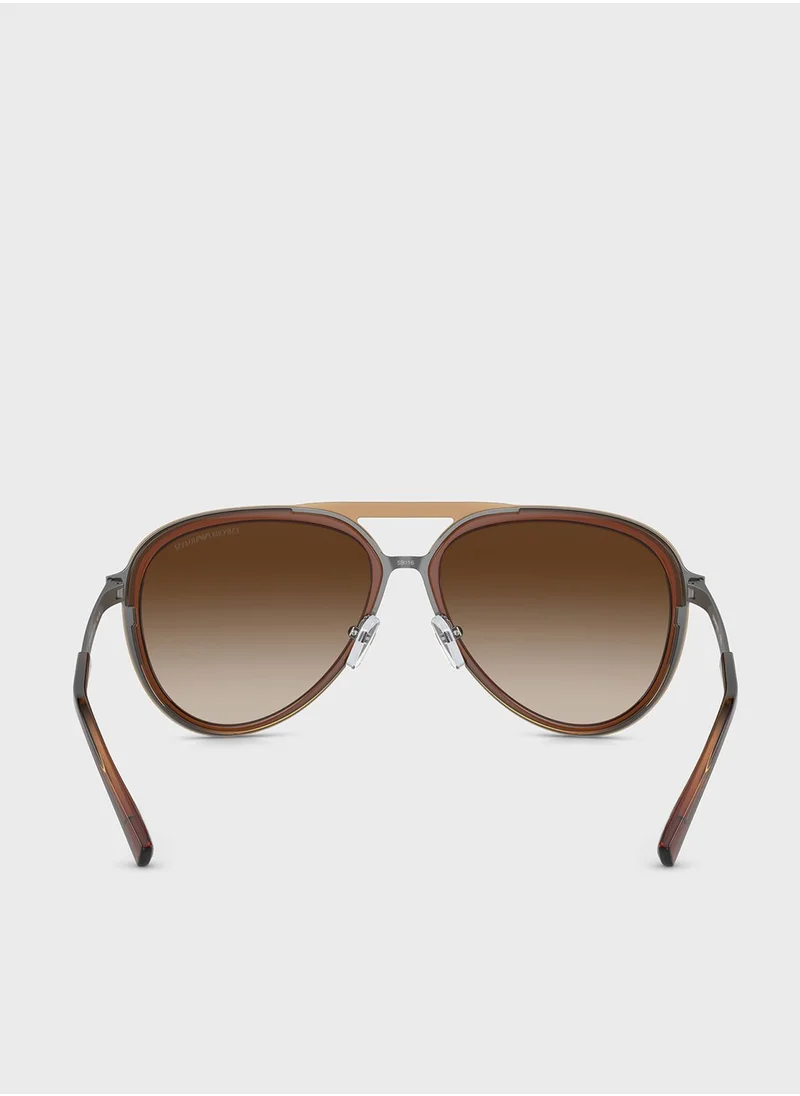 EMPORIO ARMANI 0Ea2145 Oversized Sunglasses