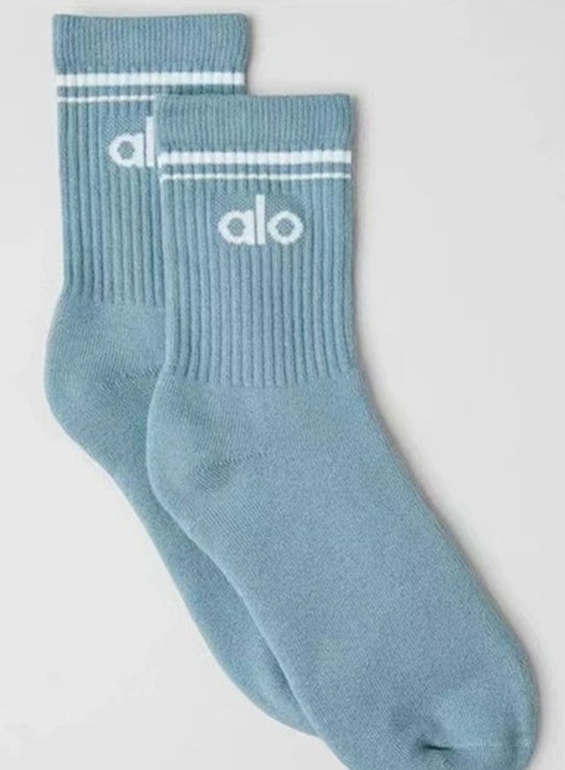 Alo Yoga Meia Alo Yoga Unisex Vintage Middle Socks