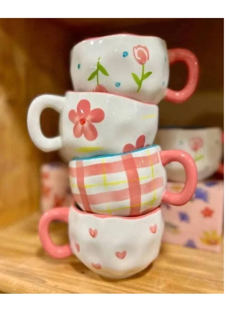 مجّ بورسلين متعددة الأشكال والألوان بلمسة فنية أنيقة"مج بورسلين أكواب بورسلين فناجين بورسلين أكواب شاي بورسلين مج قهوة بورسلين أكواب فاخرة أكواب سيراميك ملونة أكواب مزخرفة مجات أنيقة - Image 1