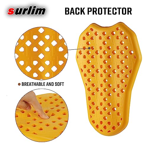 Surlim CE Level 2 Motorcycle Back Protector Motorcycle Armor, Insert-only Back Protection for Motorcycle Jackets with Large Back Protector Pockets (Back) - Image 4