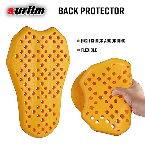 Surlim CE Level 2 Motorcycle Back Protector Motorcycle Armor, Insert-only Back Protection for Motorcycle Jackets with Large Back Protector Pockets (Back) - Image 3
