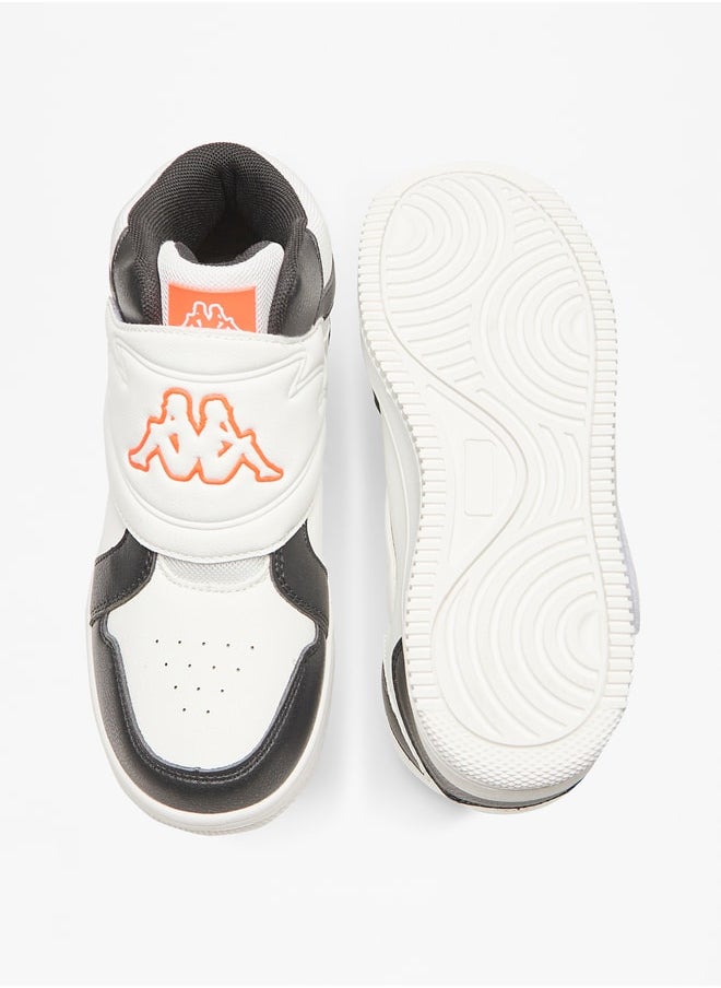 Kappa - Boys' Panelled High Top Sneakers with Hook and Loop Closure - Image 1