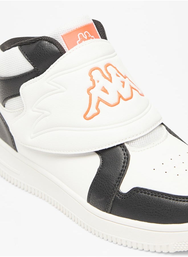 Kappa - Boys' Panelled High Top Sneakers with Hook and Loop Closure - Image 1