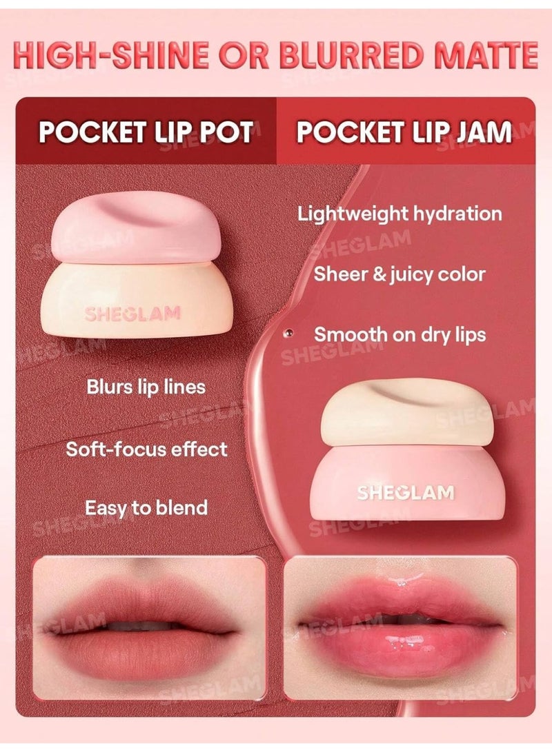 SHEGLAM Bounce Putty Pocket Lip Pot - Pomelo Plump - Image 2