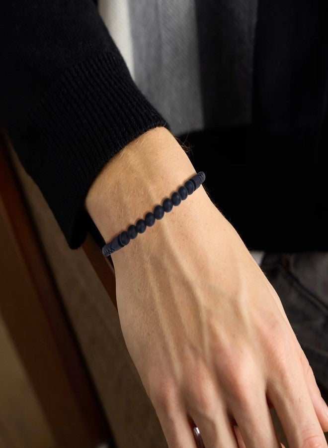 COAI Leather Bracelet for Men, Onyx Bracelet for Men S - Image 2