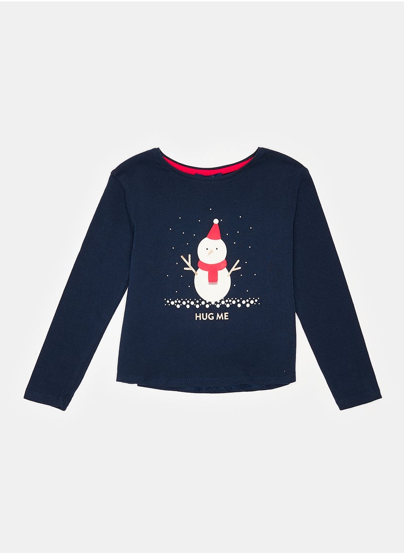 Okaidi - Blue T-Shirt for Girls - Image 1