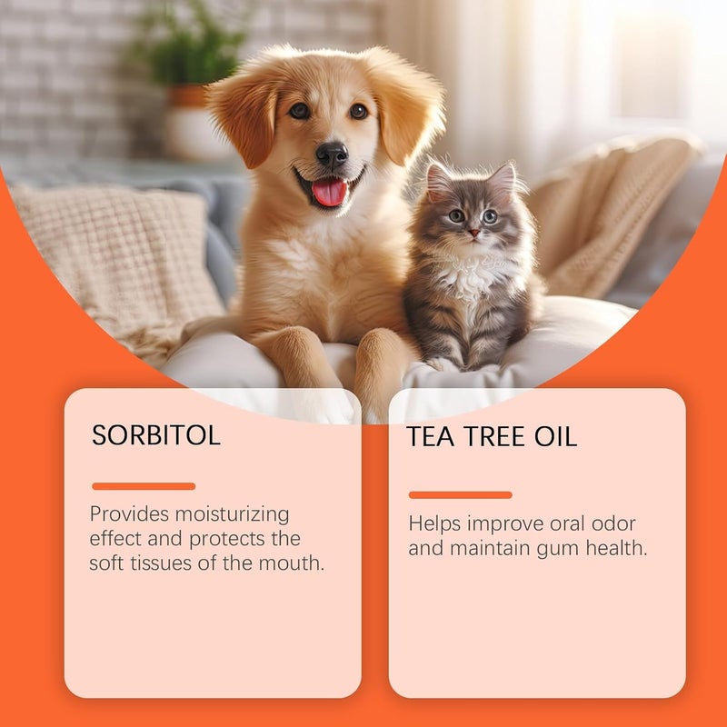 Vanilla Cat & Dog Toothpaste Set with Mini Toothbrush, Safe & Fresh Toothpaste for Cats and Dogs, Includes Toothbrush for Oral Care - Image 4