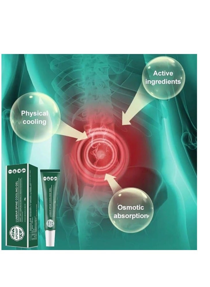 APDMP Lumbar Cold Compress Gel, Cool and Soothing, Relieve Waist Discomfort Relax, Muscle Relaxation, Portable & Easy to Use(3PACK) - Image 2