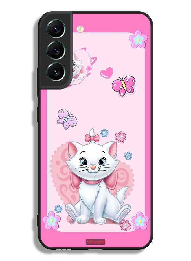 Tolwak Samsung Galaxy S22 Plus 5G Protective Case Cover Cute Lady Cat - Image 3