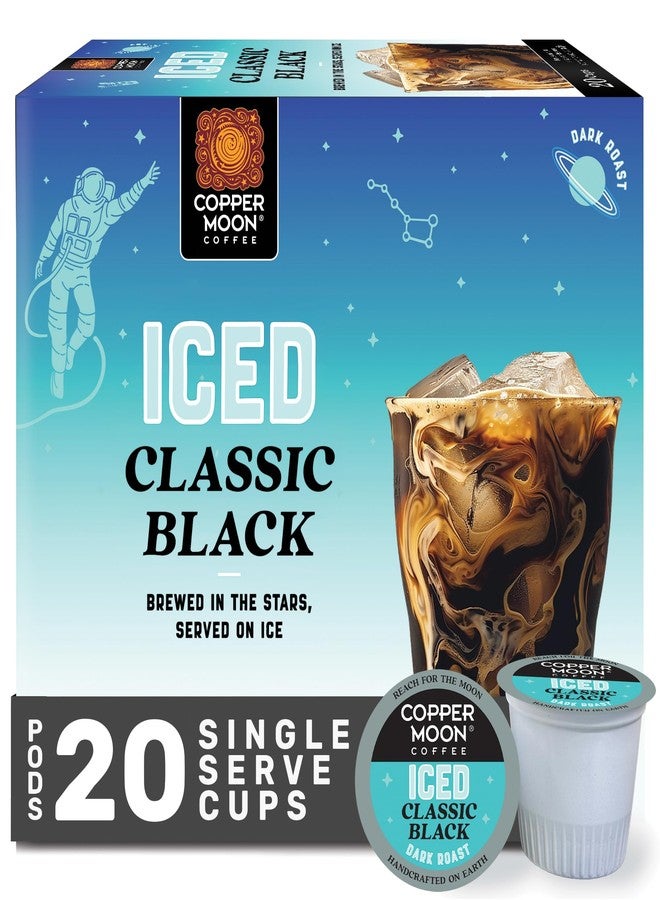 Copper Moon Single Serve Coffee Pods for Keurig K-Cup Brewers, Classic Black Brew Over Ice, 20 Count - Image 1